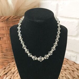 Vintage Crystal Bead Single Strand Necklace